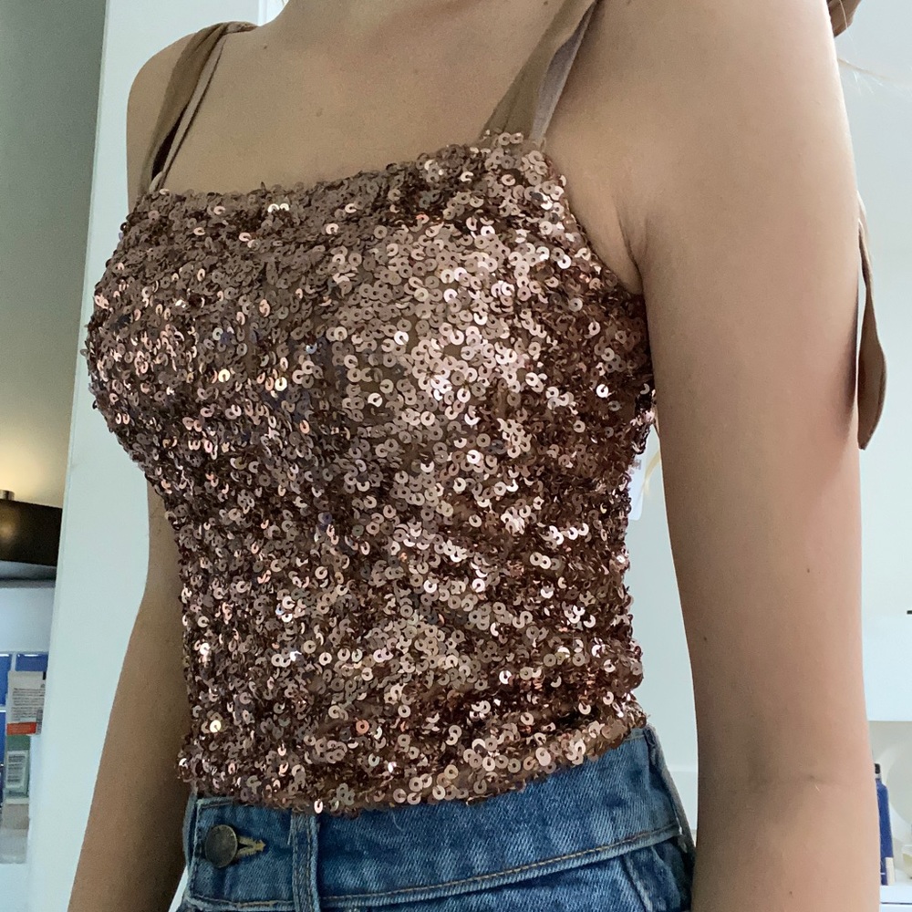 sequined top